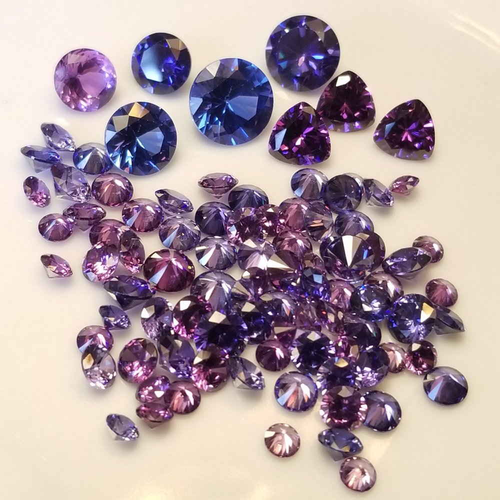 Bella Luce Blue & Purple CZ Loose Parcel 105ctw